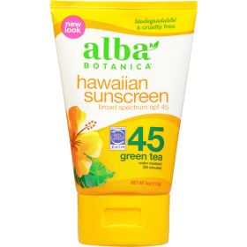 Alba Botanica Sunscreen Green Tea Spf 45 (1x4 Oz)