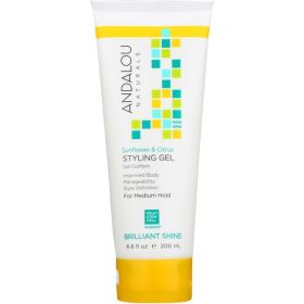 Andalou Naturals Healthy Shine Sunflower & Citrus Styling Gel (1x6.8 Oz)